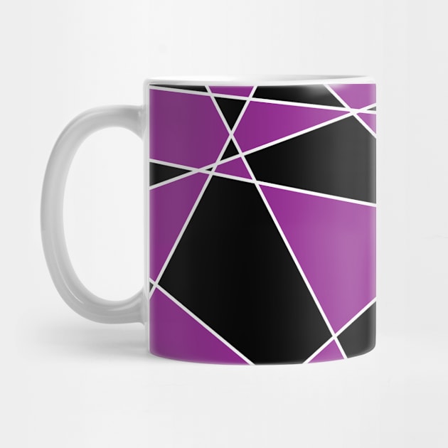 Purple And Black Geometric Pattern by LunaMay